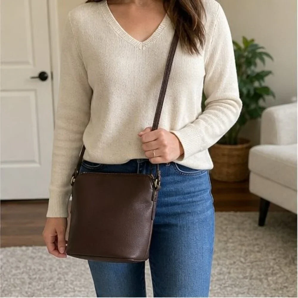 Fendi Sunshine Mini Brown Calfskin Top Handle Shopper